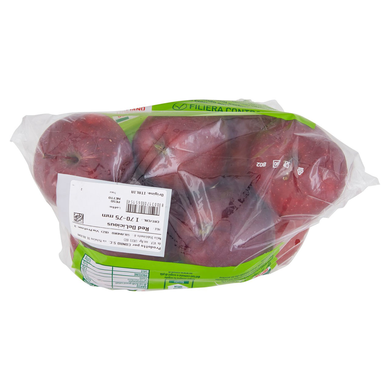 CONAD Percorso Qualità Mele Red Delicious Italia cal. 70/75 1500 g