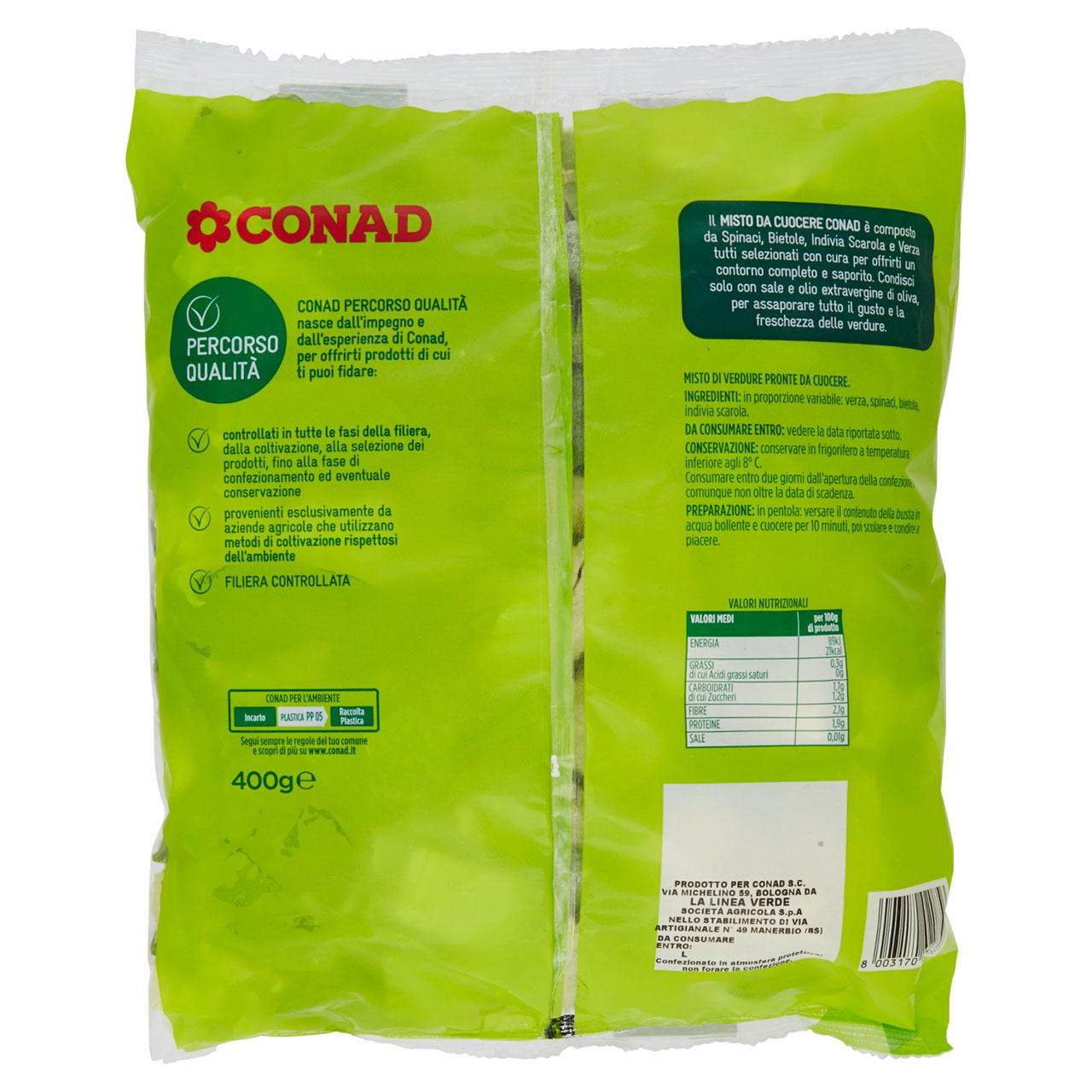 CONAD Percorso Qualità Misto da Cuocere 400 g