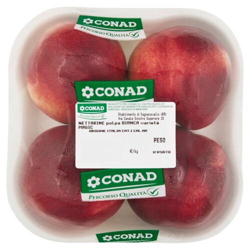 CONAD PERCORSO QUALITÁ Nettarine polpa bianca varietà Magic Italia cal. AA