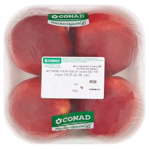 CONAD PERCORSO QUALITÀ Nettarine polpa gialla varietà Big Top Italia cal. AA