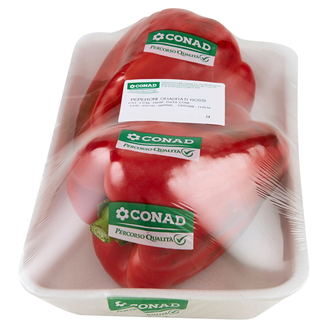 CONAD Percorso Qualità Peperoni Quadrati Rossi Italia cal. 70/90