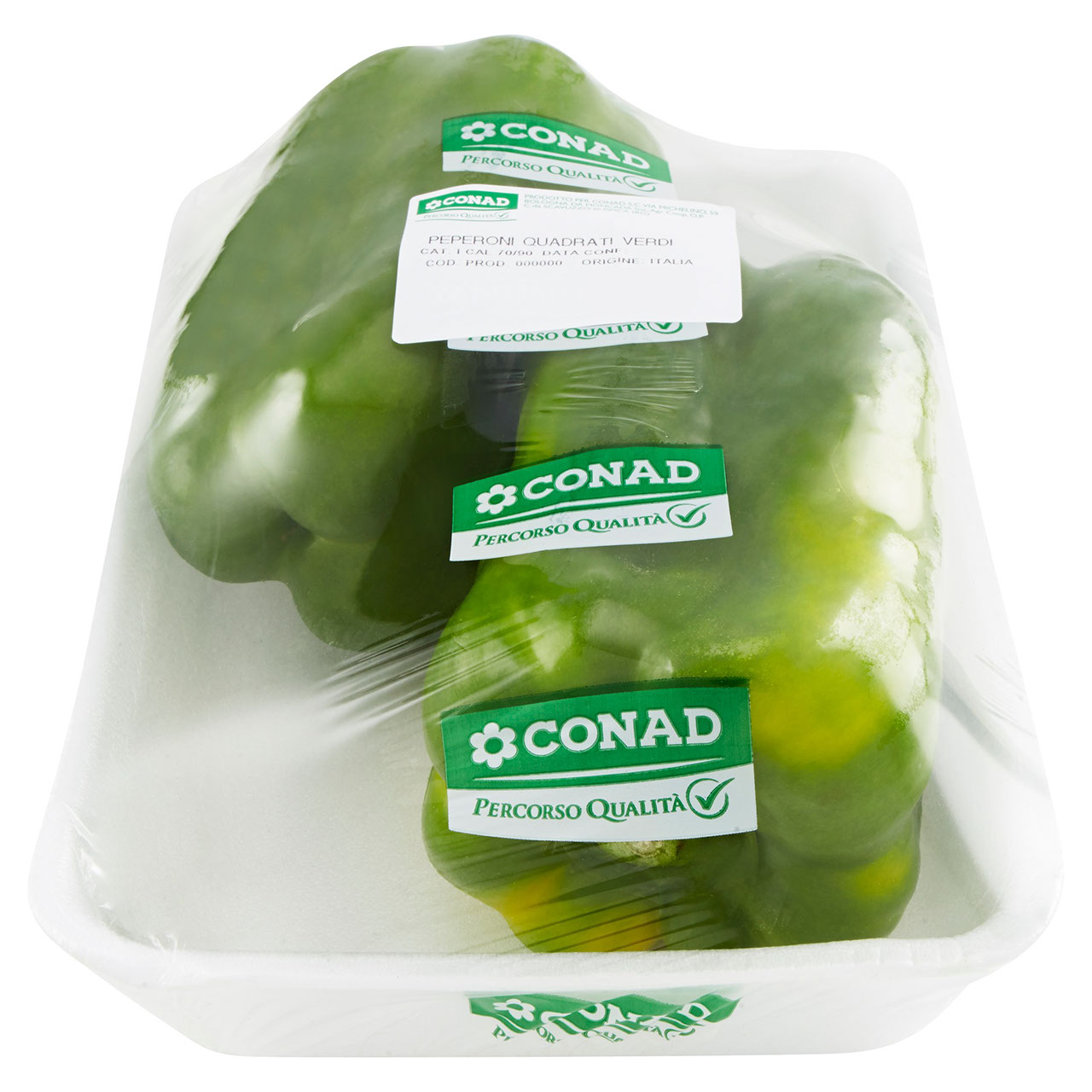 CONAD Percorso Qualità Peperoni Quadrati Verdi Italia cal. 70/90