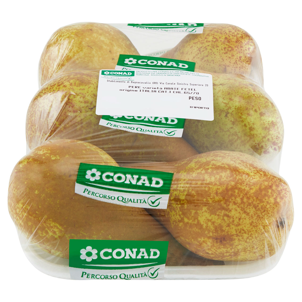 CONAD Percorso Qualità Pere Abate Fetel Italia cal. 65/70