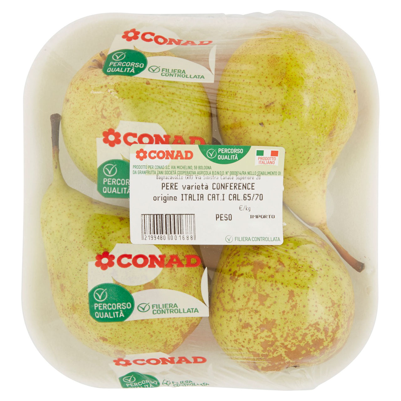 CONAD Percorso Qualità Pere Conference Italia cal. 65/70
