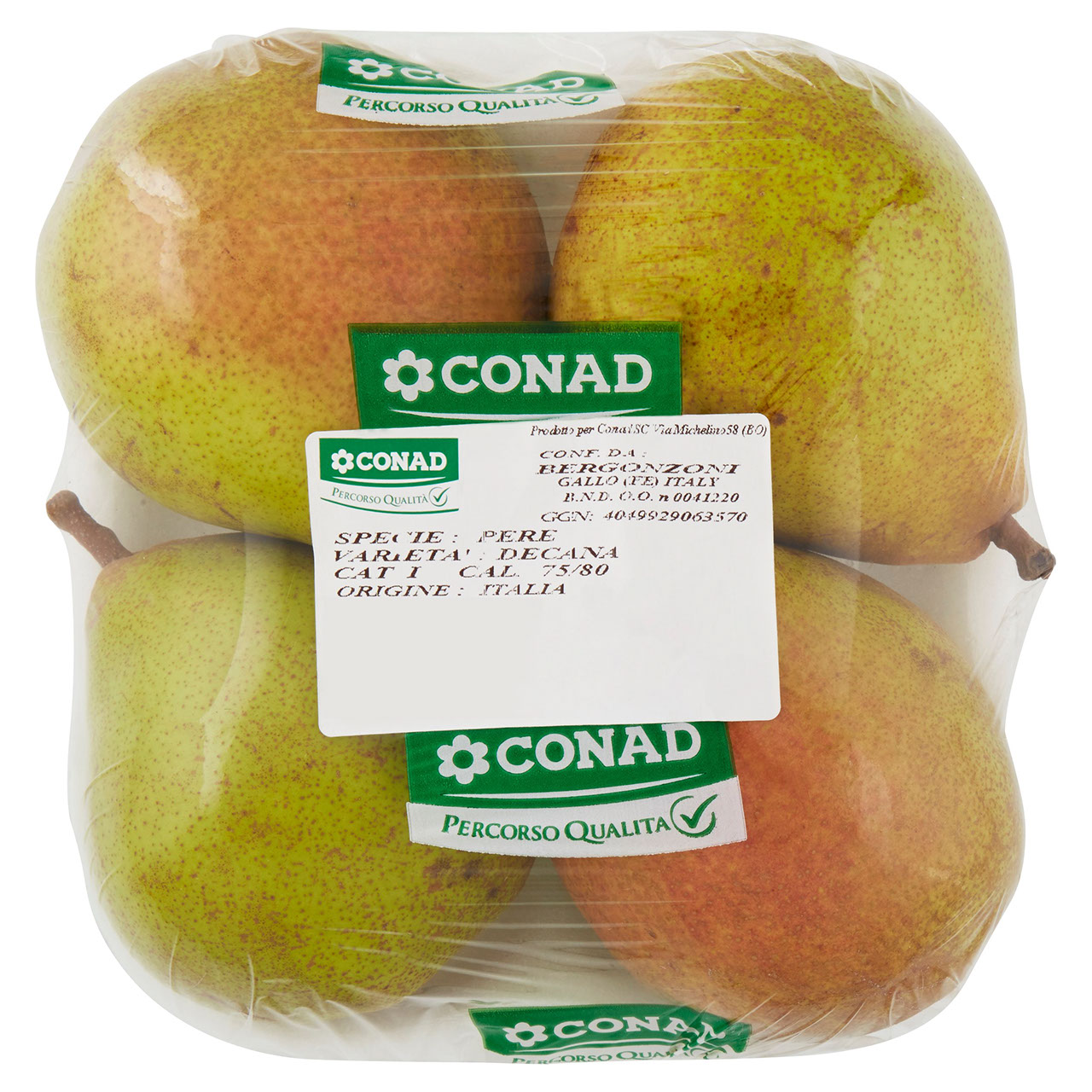 CONAD Percorso Qualità Pere Decana Italia cal. 75/80