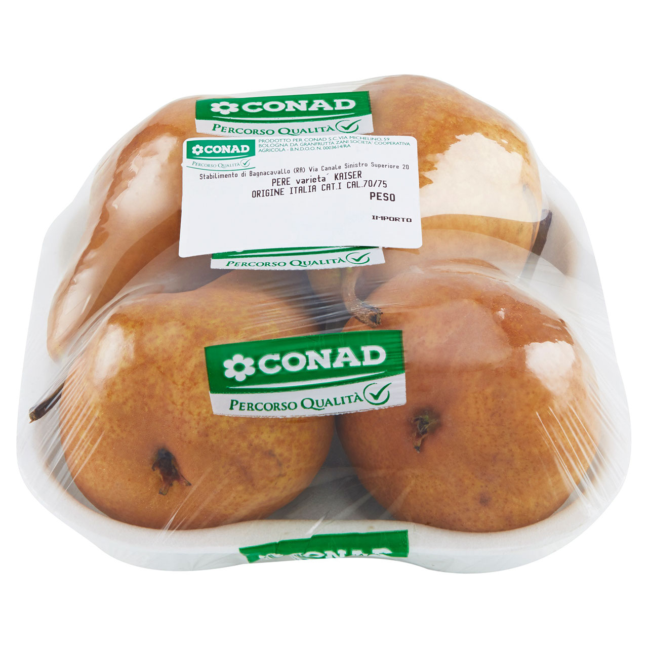 CONAD Percorso Qualità Pere Kaiser Italia cal. 70/75