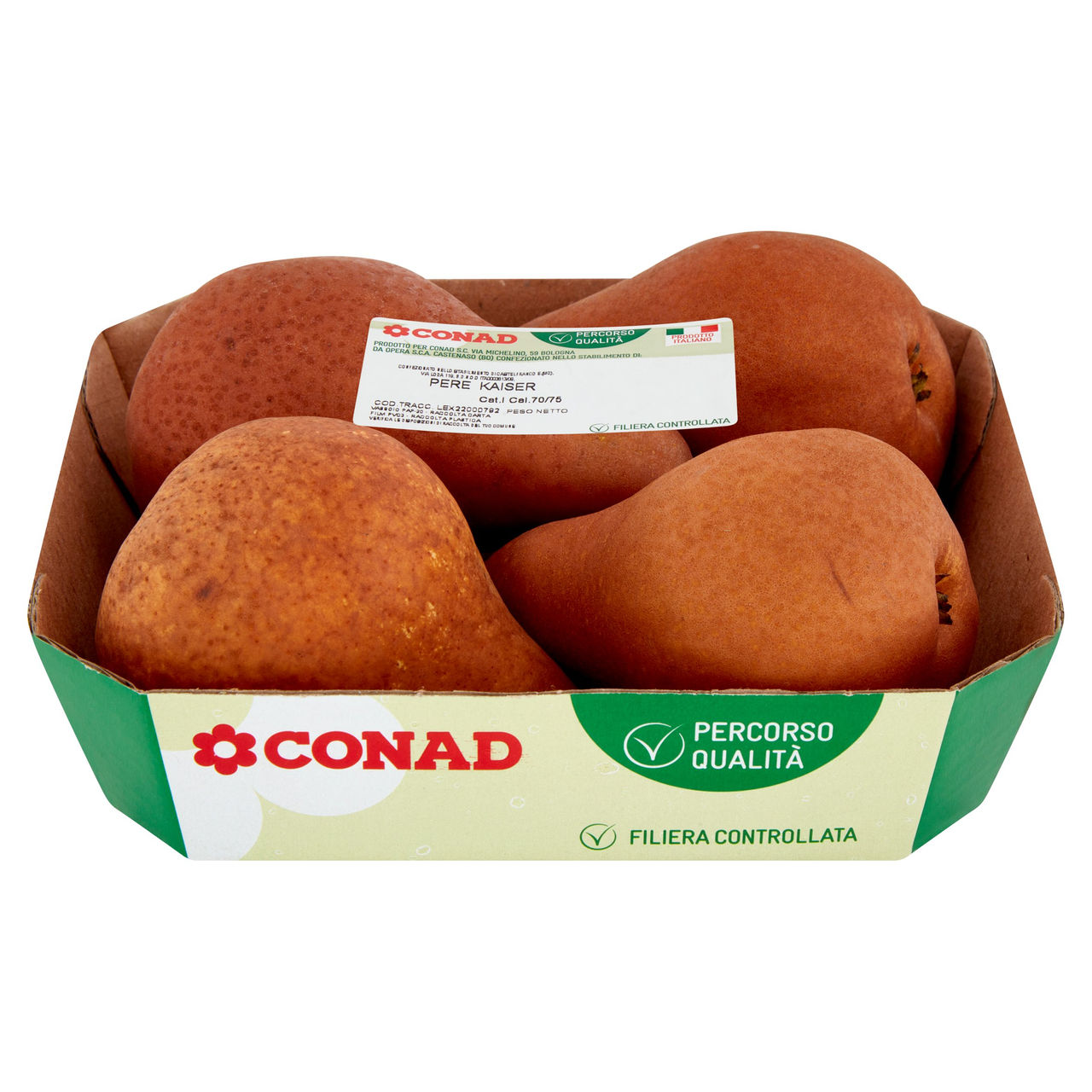 CONAD Percorso Qualità Pere Kaiser Italia Cal. 70/75 0,750 kg