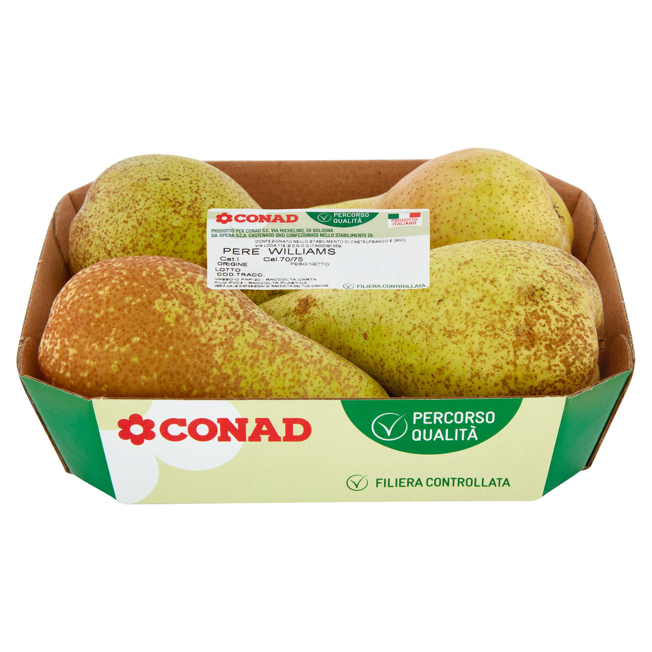 CONAD Percorso Qualità Pere Williams Italia Cal. 70/75 0,750 kg