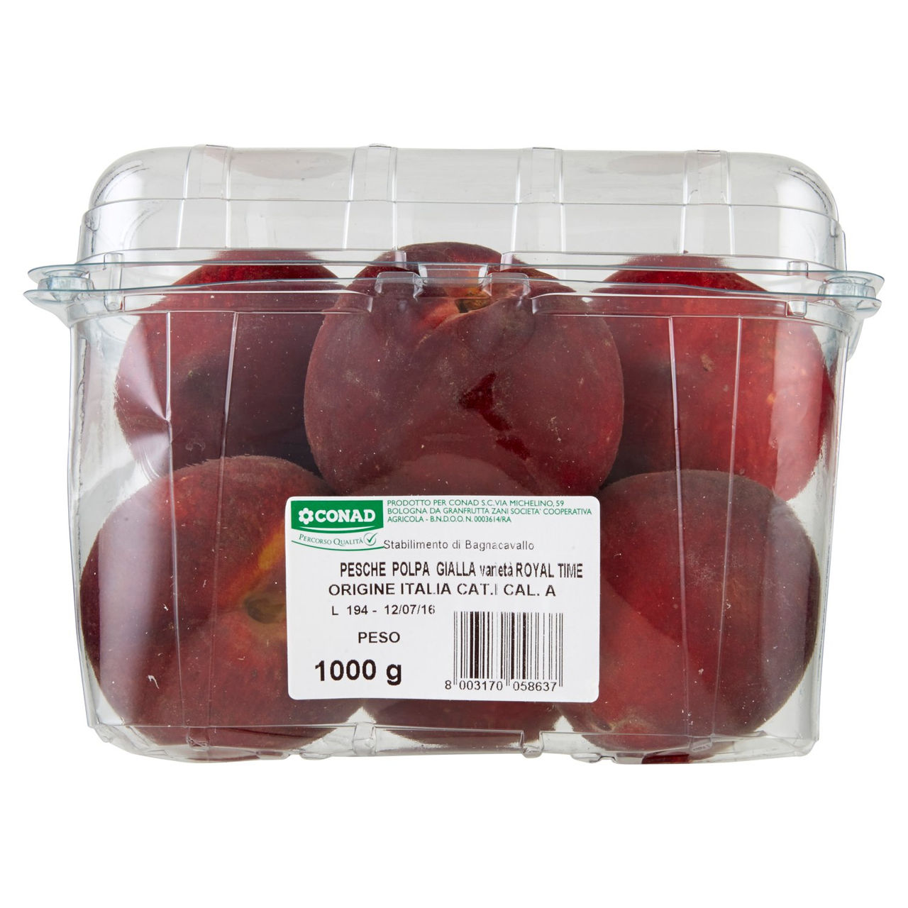 CONAD Percorso Qualità Pesche Polpa Gialla Royal Glory Italia cal. A 1000 g