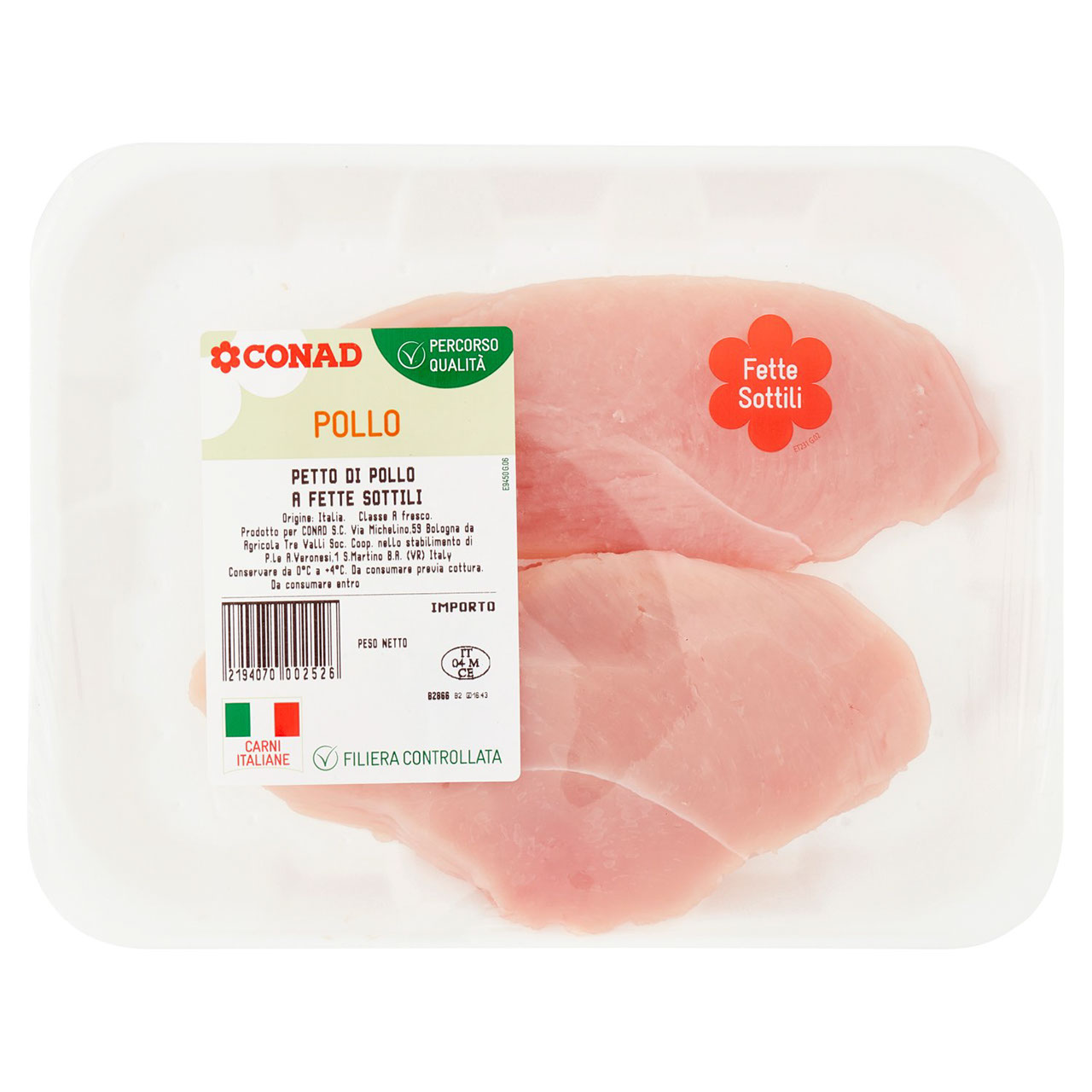 CONAD Percorso Qualità Petto di Pollo a Fette Sottili