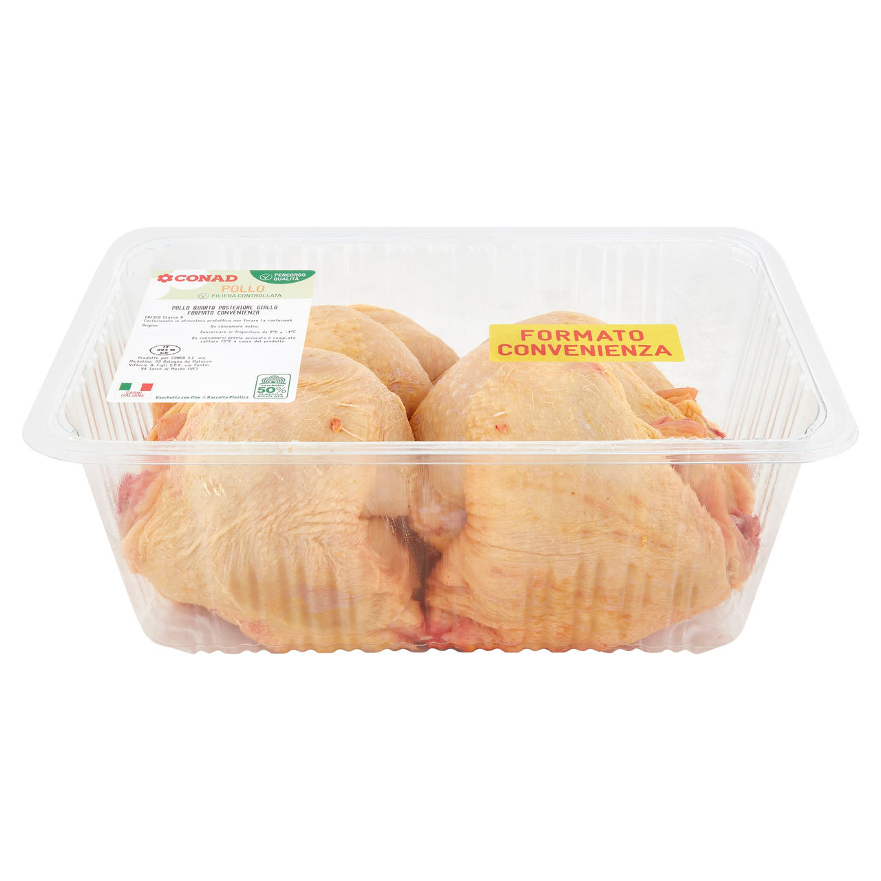 CONAD Percorso Qualità Pollo Quarto Posteriore Giallo Formato Convenienza 1,700 kg