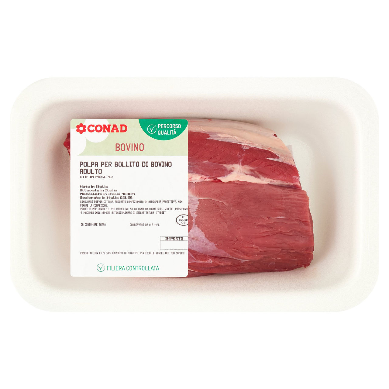 CONAD Percorso Qualità Polpa per Bollito di Bovino Adulto