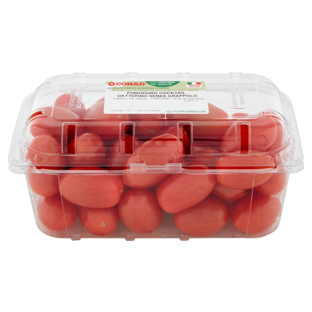 CONAD Percorso Qualità Pomodoro Cocktail Datterino Senza Grappolo Italia Cal. 20-30 mm 500 g