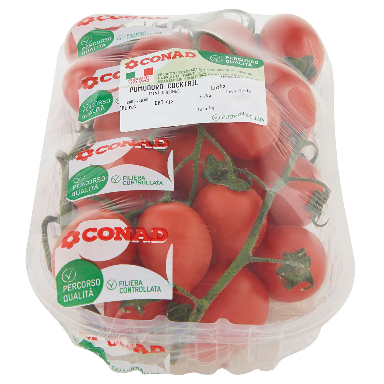 CONAD Percorso Qualità Pomodoro Cocktail Mini Oblungo Italia cal. n.c.