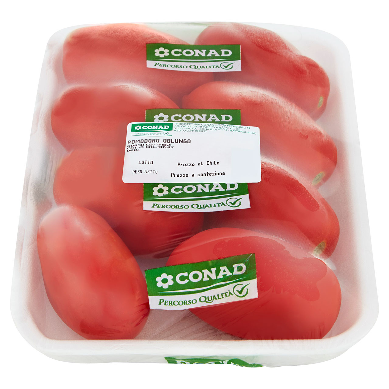 CONAD Percorso Qualità Pomodoro Oblungo Rosso Italia cal. 40/47