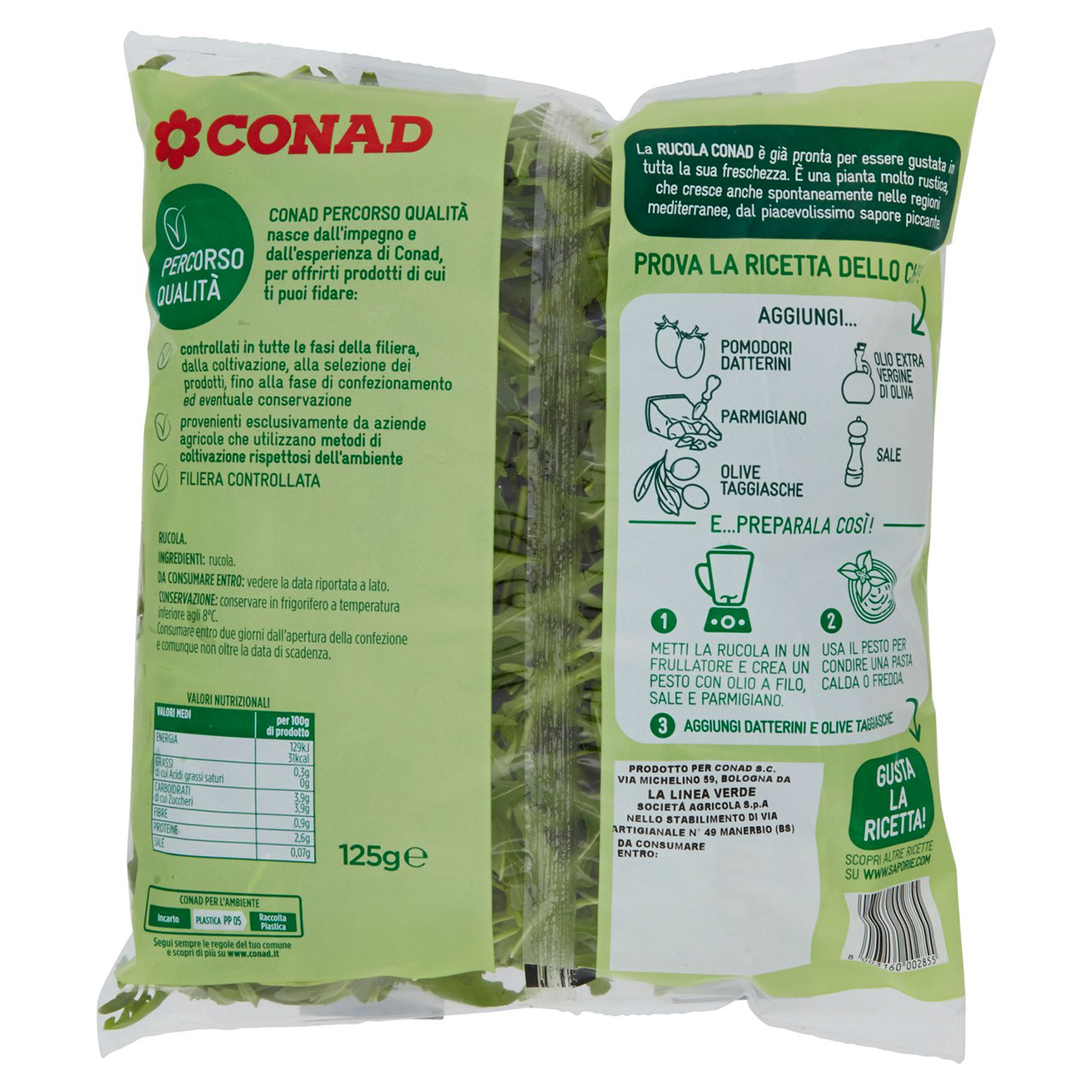 Rucola 125 g Conad in vendita online