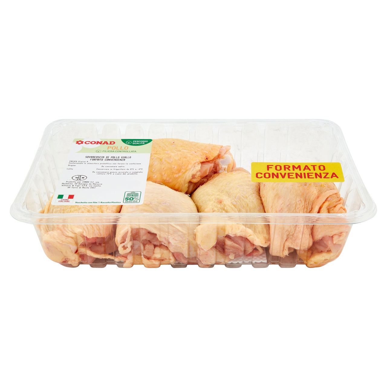 CONAD Percorso Qualità Sovracoscia di Pollo Giallo Formato Convenienza 0,950 kg