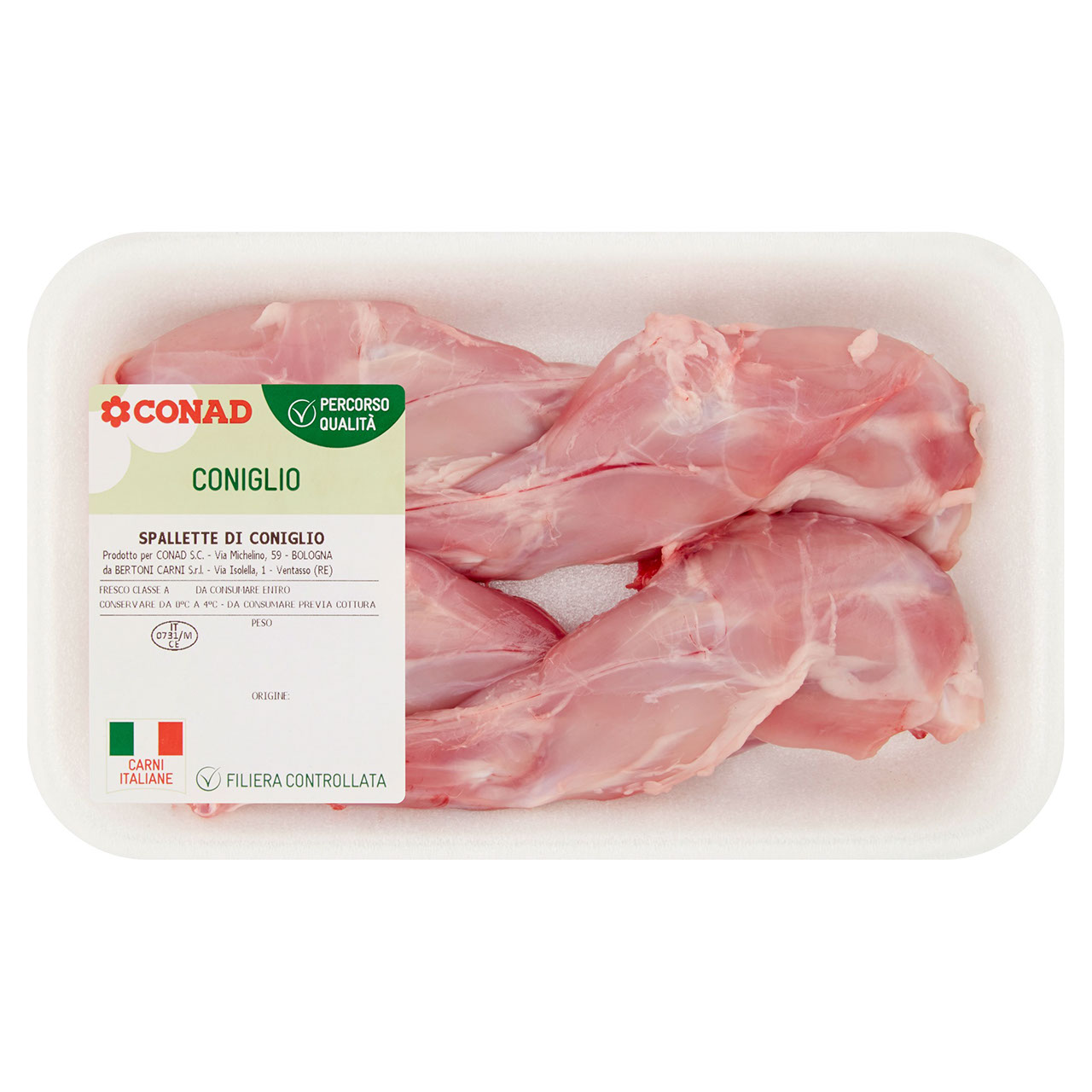 CONAD Percorso Qualità Spallette di Coniglio 0,330 kg