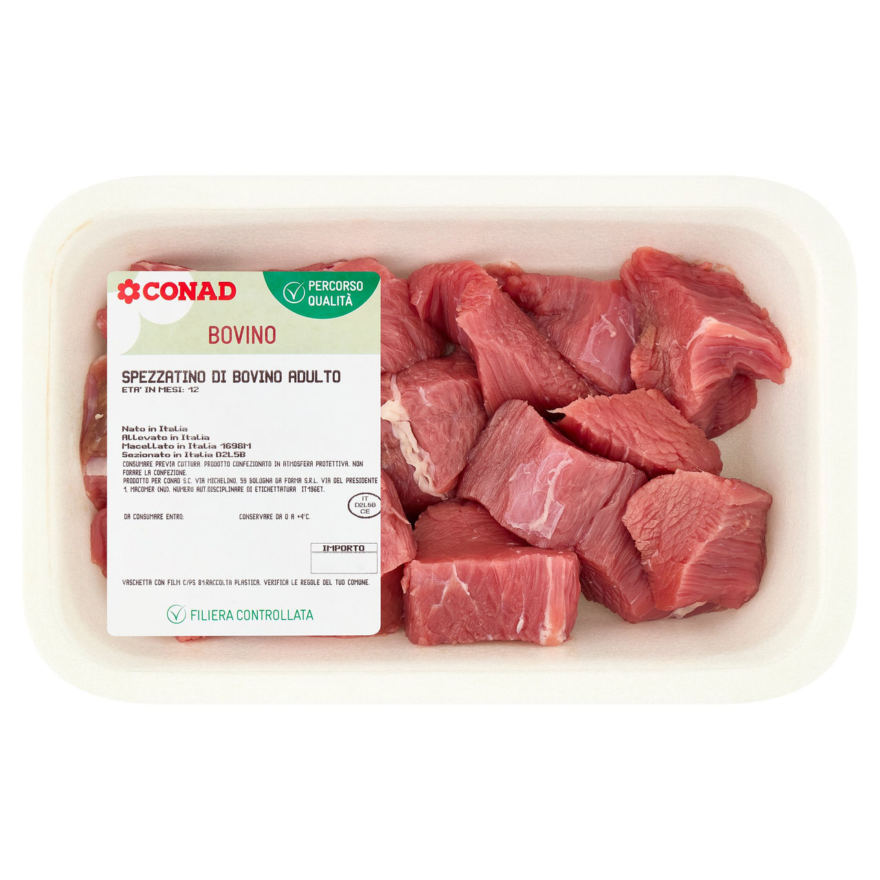 CONAD Percorso Qualità Spezzatino di Bovino Adulto