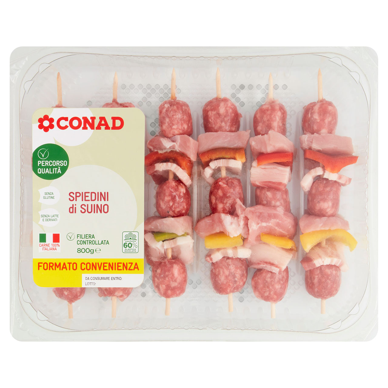 Spiedini di suino 800 g Conad in vendita online