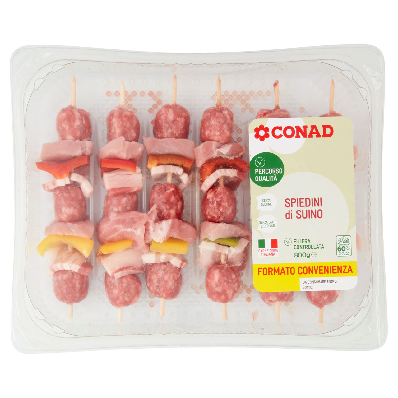 Spiedini di suino 800 g Conad in vendita online