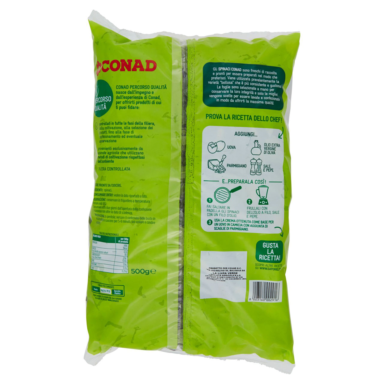 Spinaci 500 g Conad in vendita online