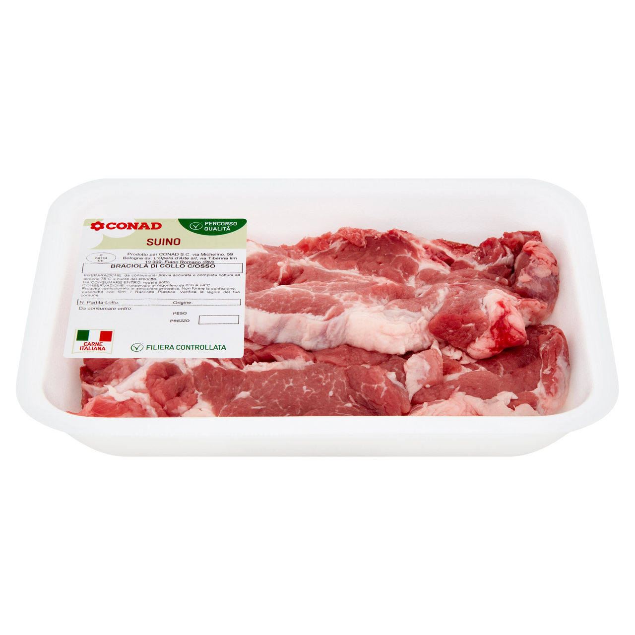 CONAD Percorso Qualità Suino Braciola di Collo c/Osso