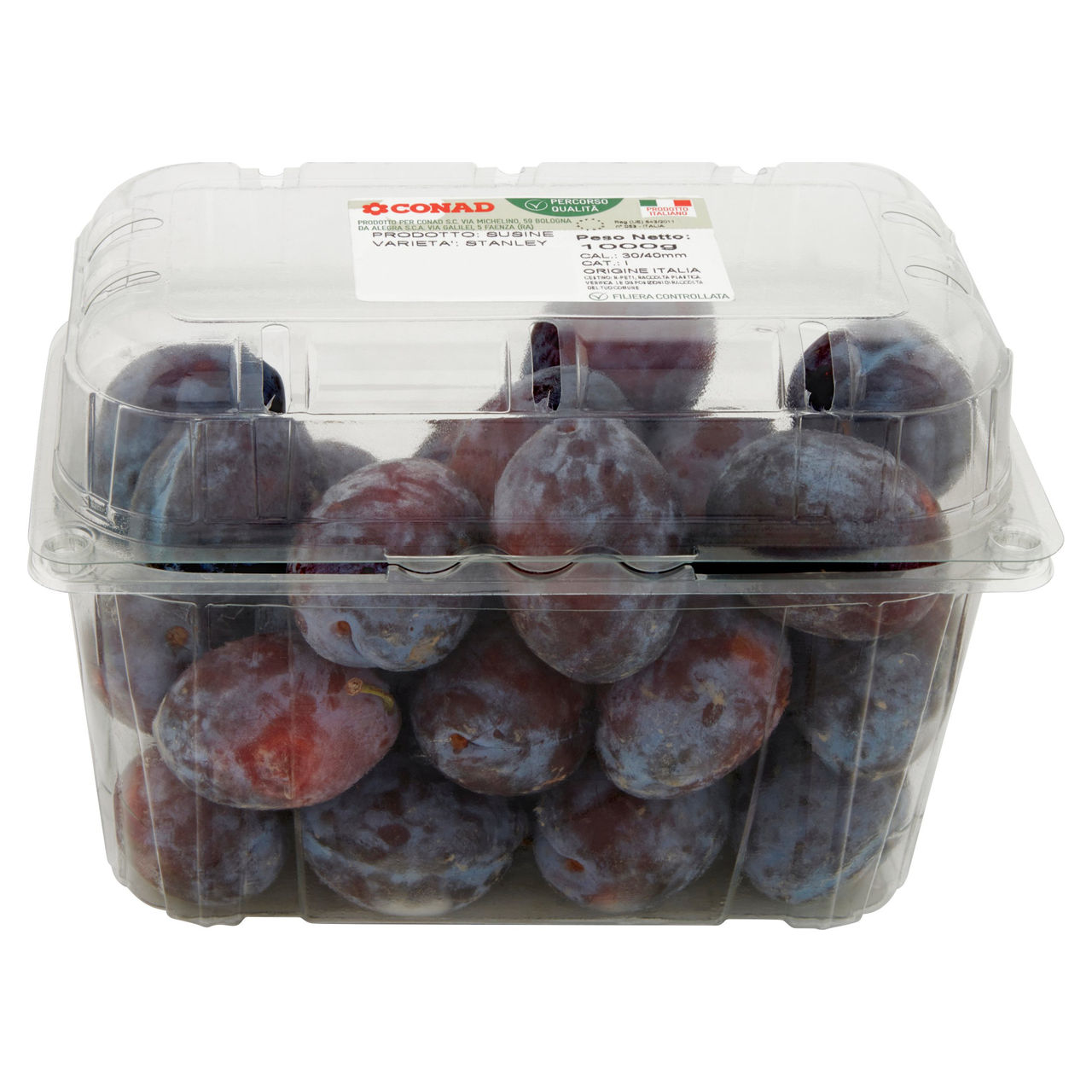 CONAD Percorso Qualità Susine Stanley Italia Cal. 30/40 1000 g