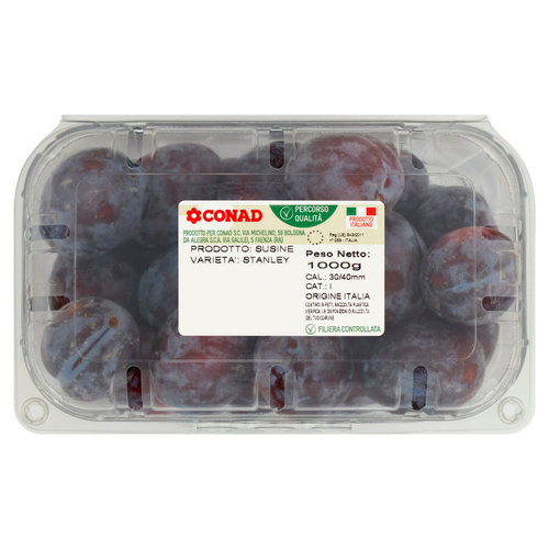 CONAD Percorso Qualità Susine Stanley Italia Cal. 30/40 1000 g