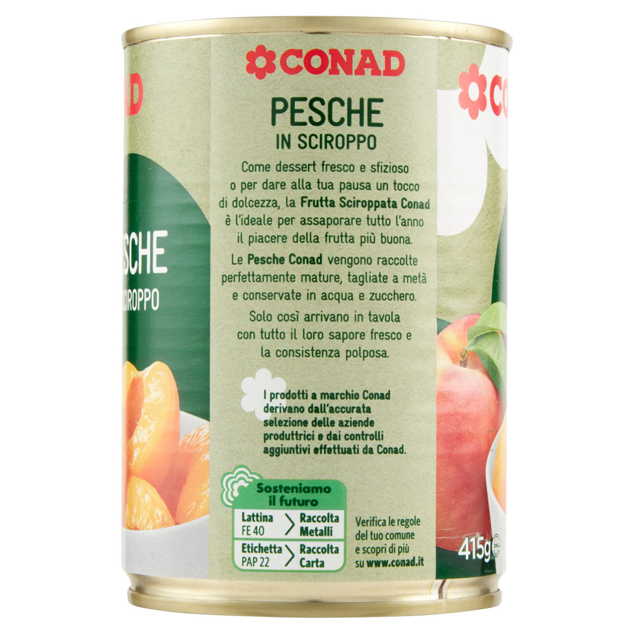 Pesche in Sciroppo 415 g Conad in vendita online