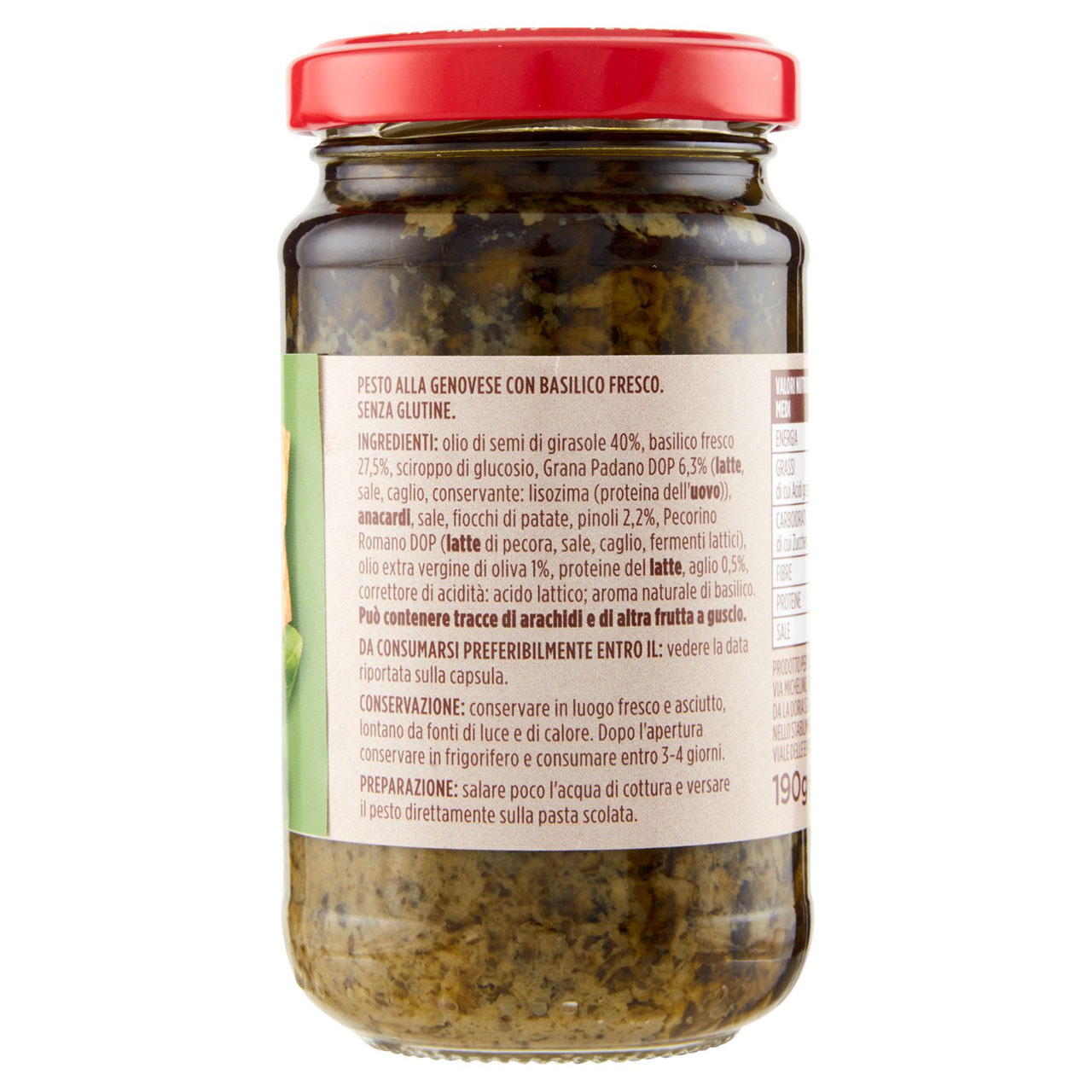 Pesto alla Genovese 190 g Conad in vendita online