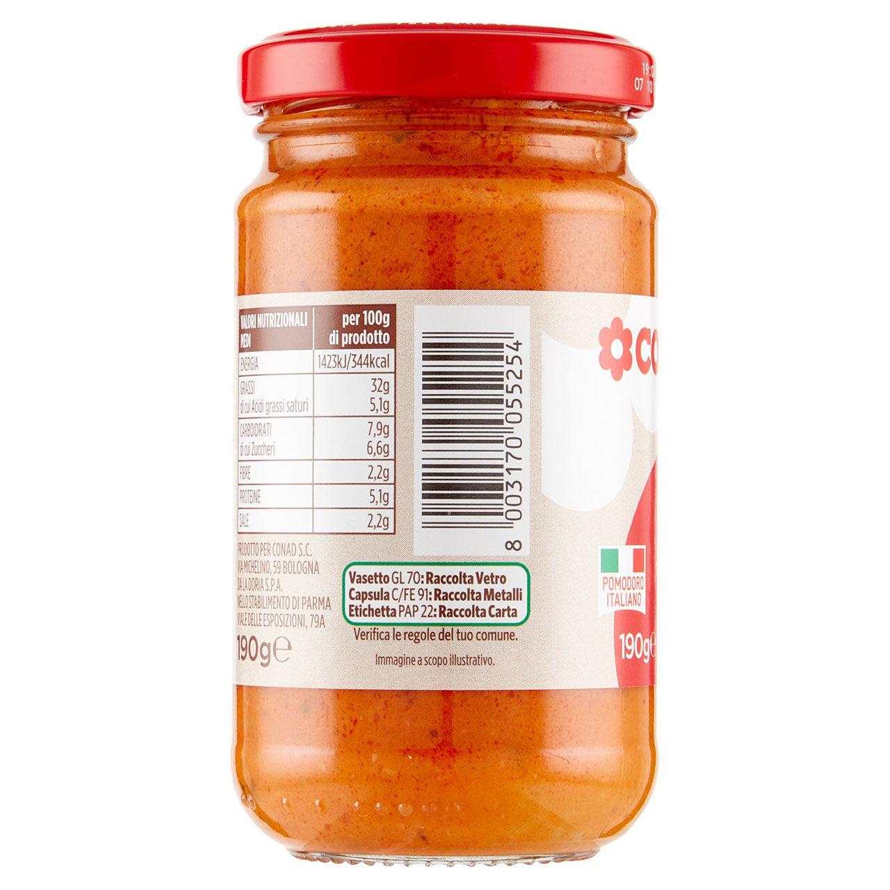 Pesto Rosso 190 g Conad in vendita online