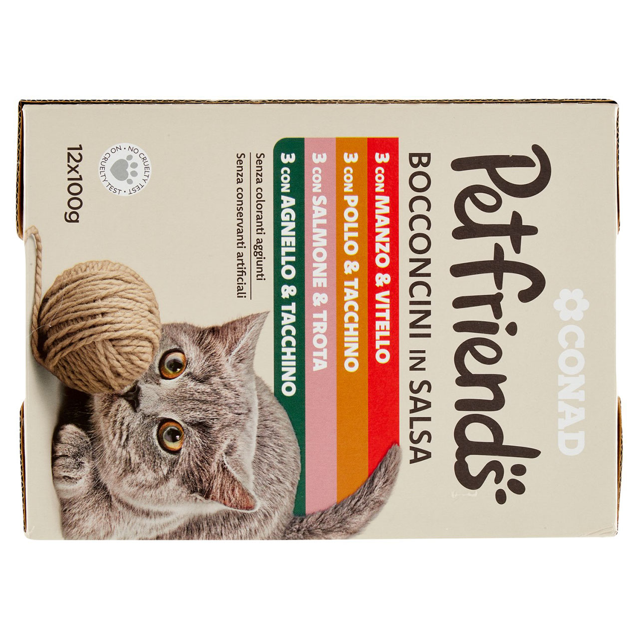 CONAD Petfriends Bocconcini in Salsa 12 x 100 g