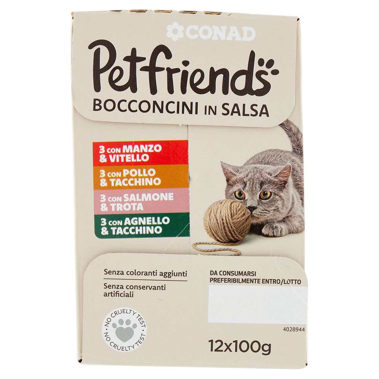 CONAD Petfriends Bocconcini in Salsa 12 x 100 g