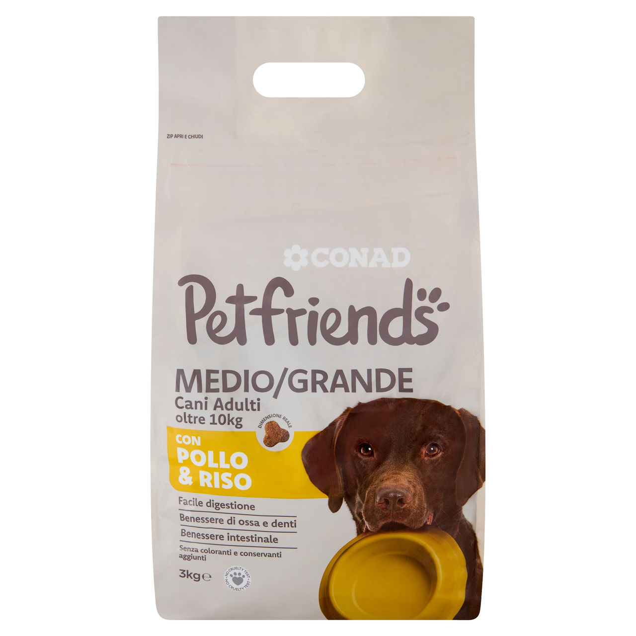 Petfriends Cani Adulti oltre 10 kg Pollo & Riso