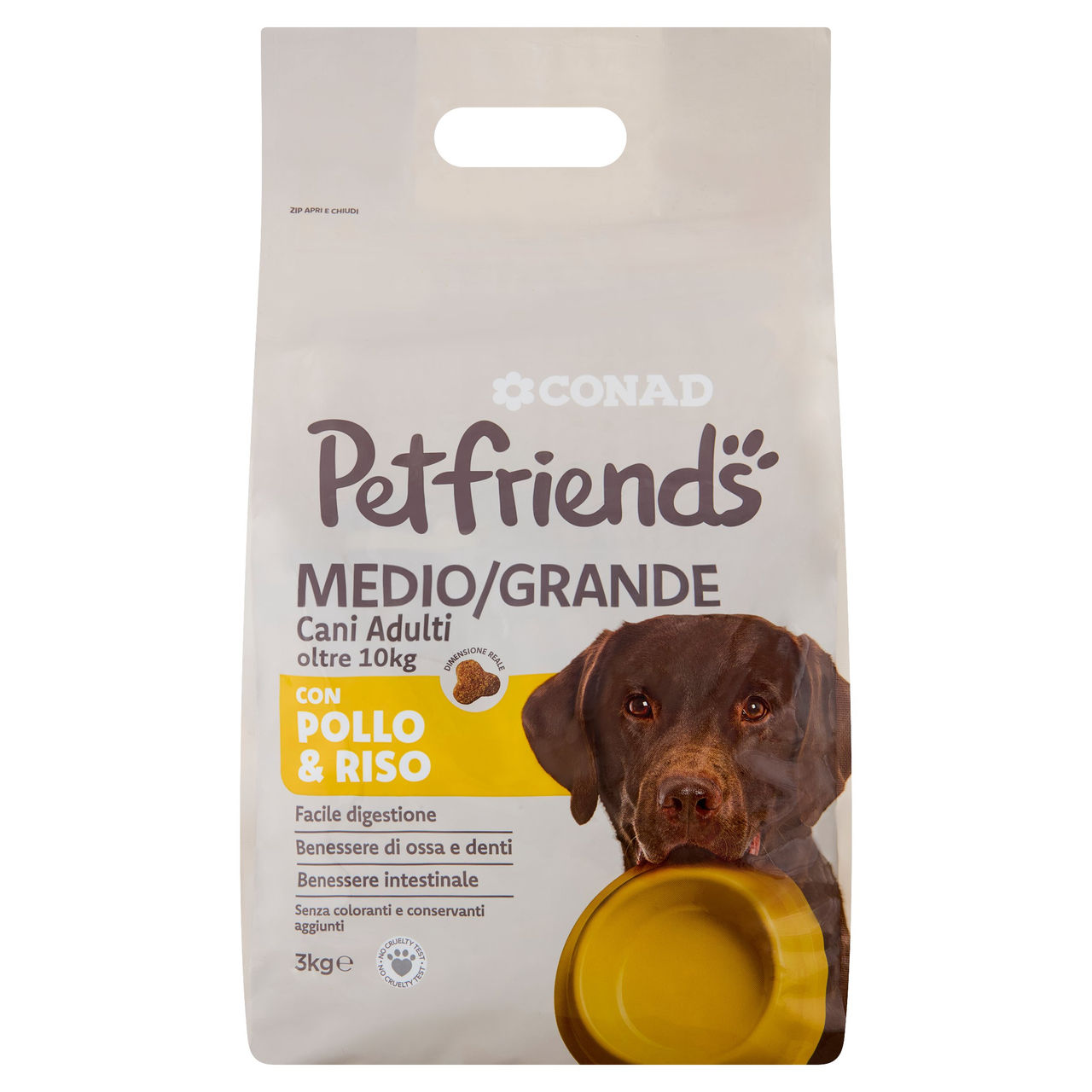 Petfriends Cani Adulti oltre 10 kg Pollo & Riso