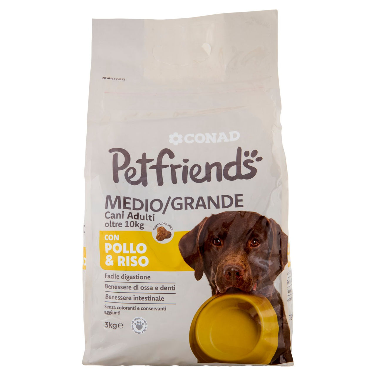 Petfriends Cani Adulti oltre 10 kg Pollo & Riso
