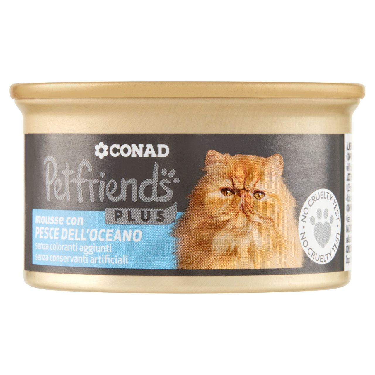 CONAD Petfriends Plus Mousse con Pesce dell'Oceano 85 g