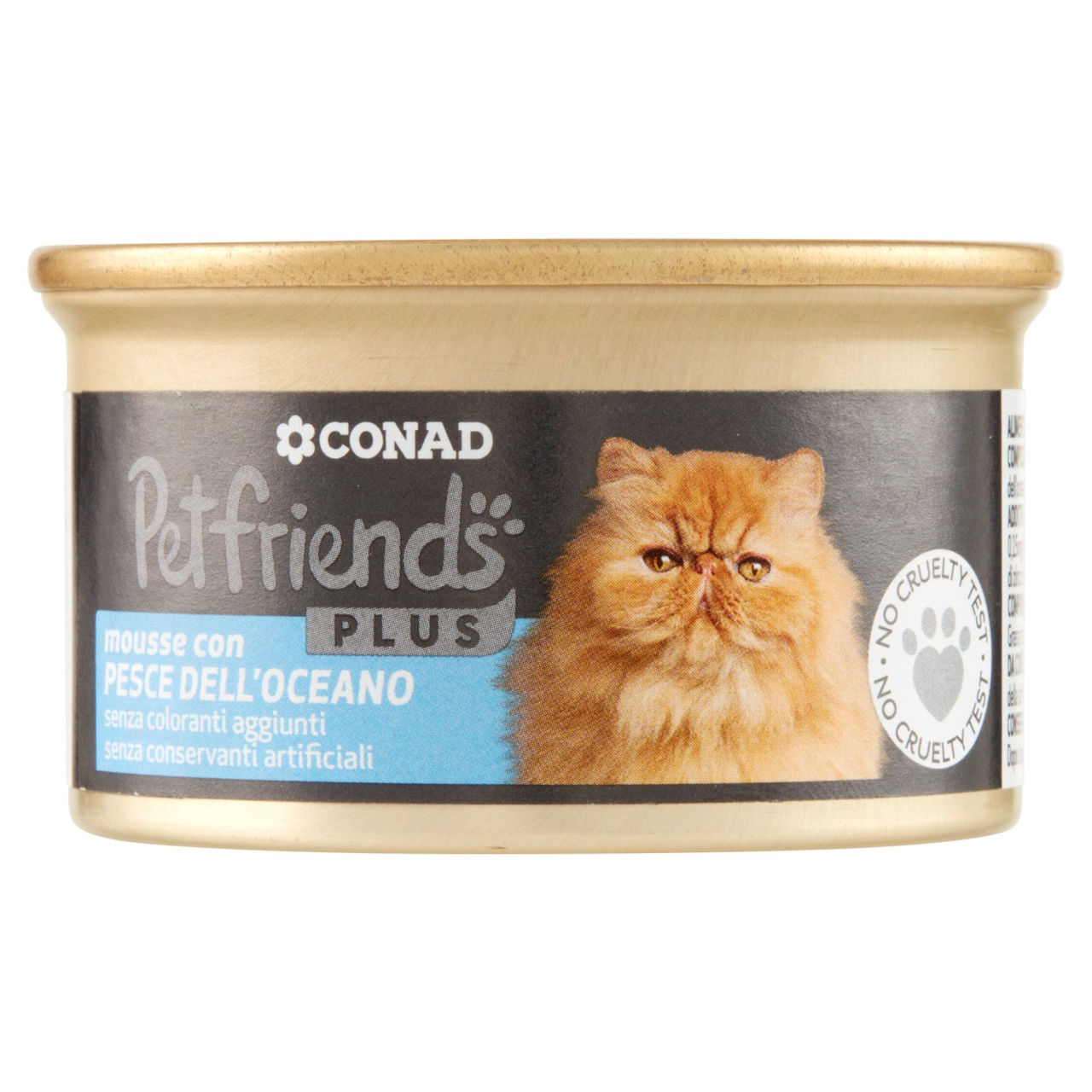 CONAD Petfriends Plus Mousse con Pesce dell'Oceano 85 g