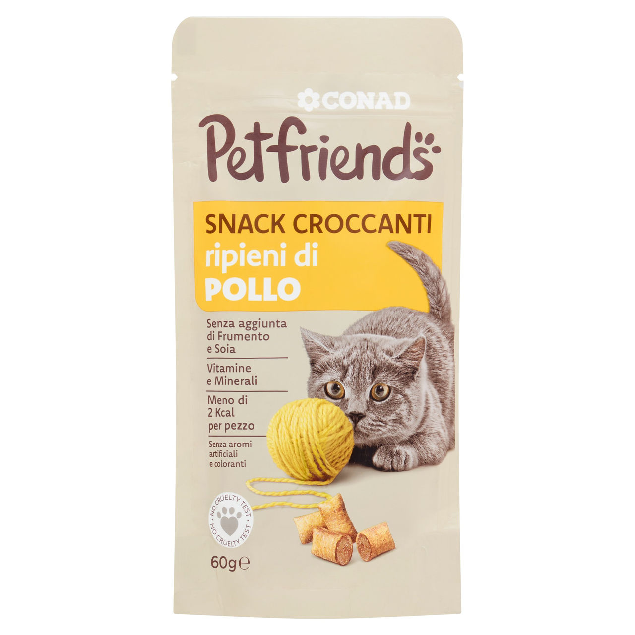 Snack Croccanti Pollo 60 g Petfriends Conad