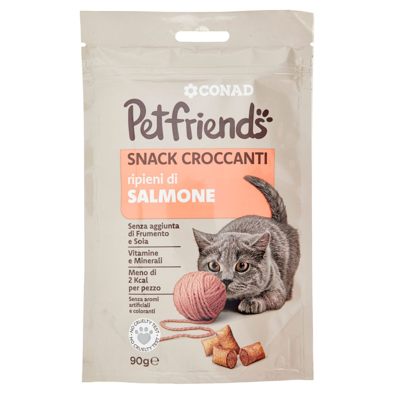 CONAD Petfriends Snack Croccanti ripieni di Salmone 90 g