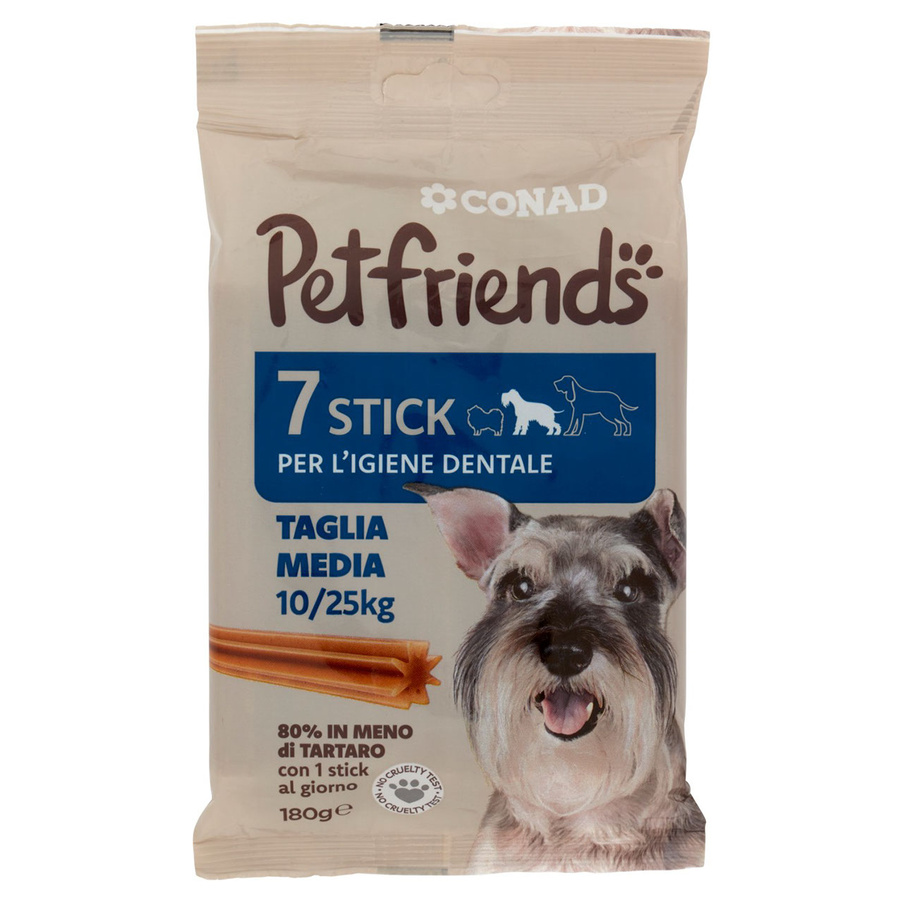 Stick Denti Cani 7 pz 180g Petfriends Conad online