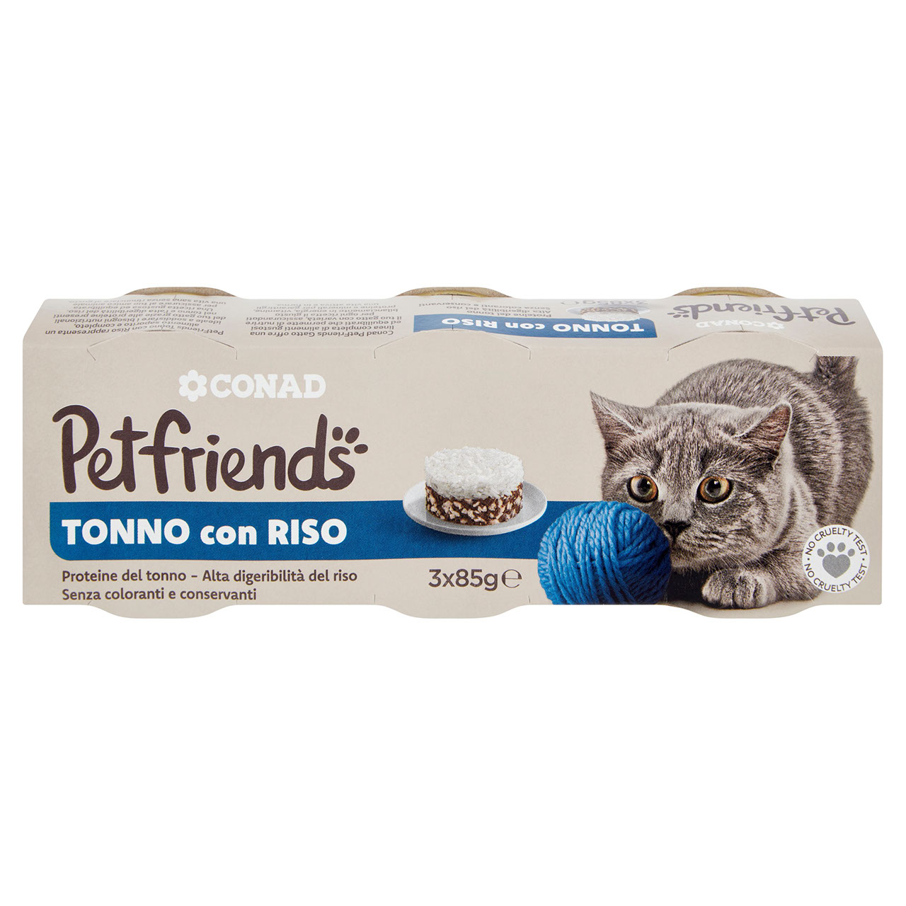 Petfriends Tonno con Riso 3 x 85 g Conad