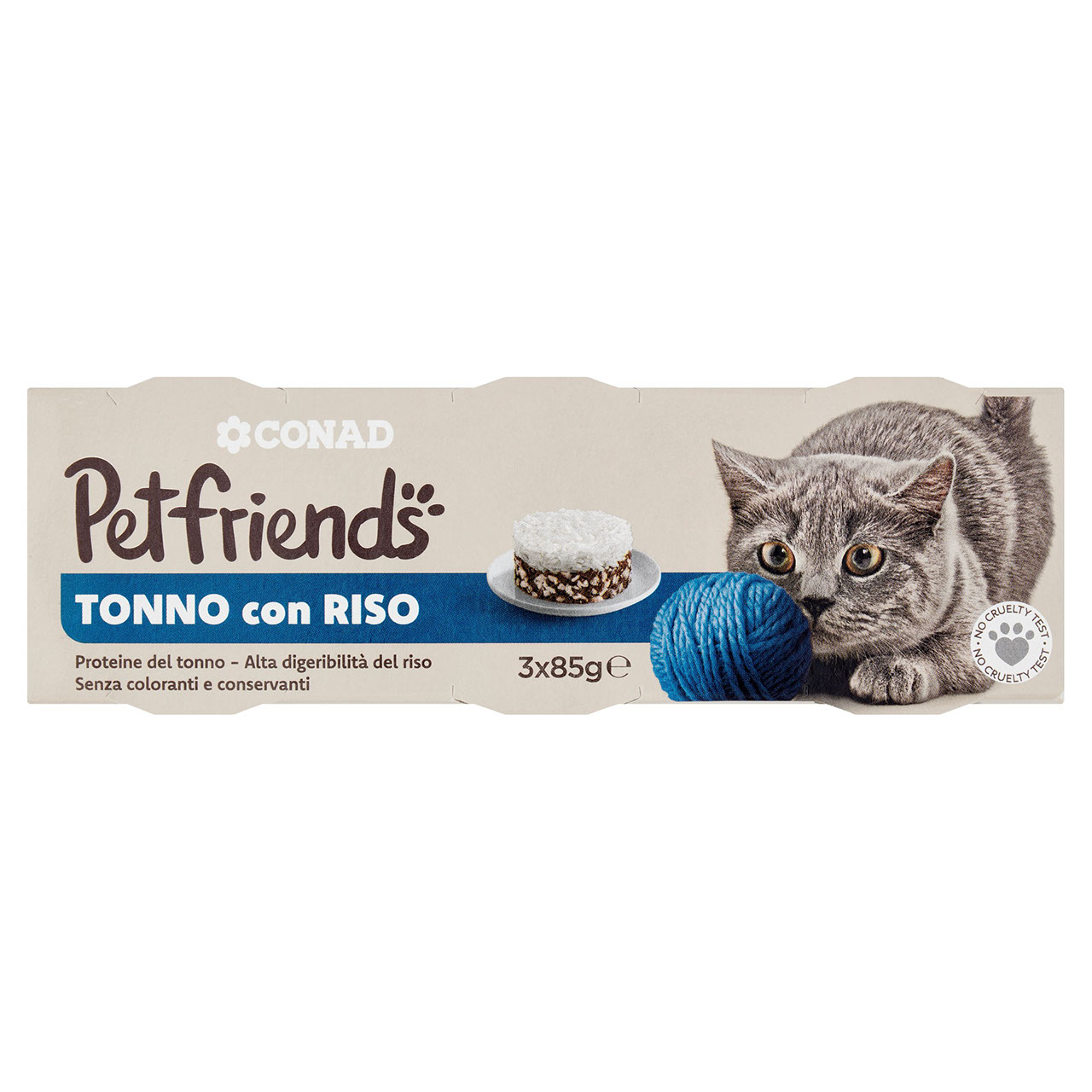 Petfriends Tonno con Riso 3 x 85 g Conad