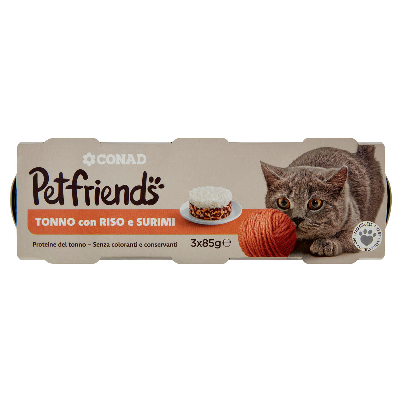 Petfriends Tonno, Riso e Surimi 3x85g Conad online
