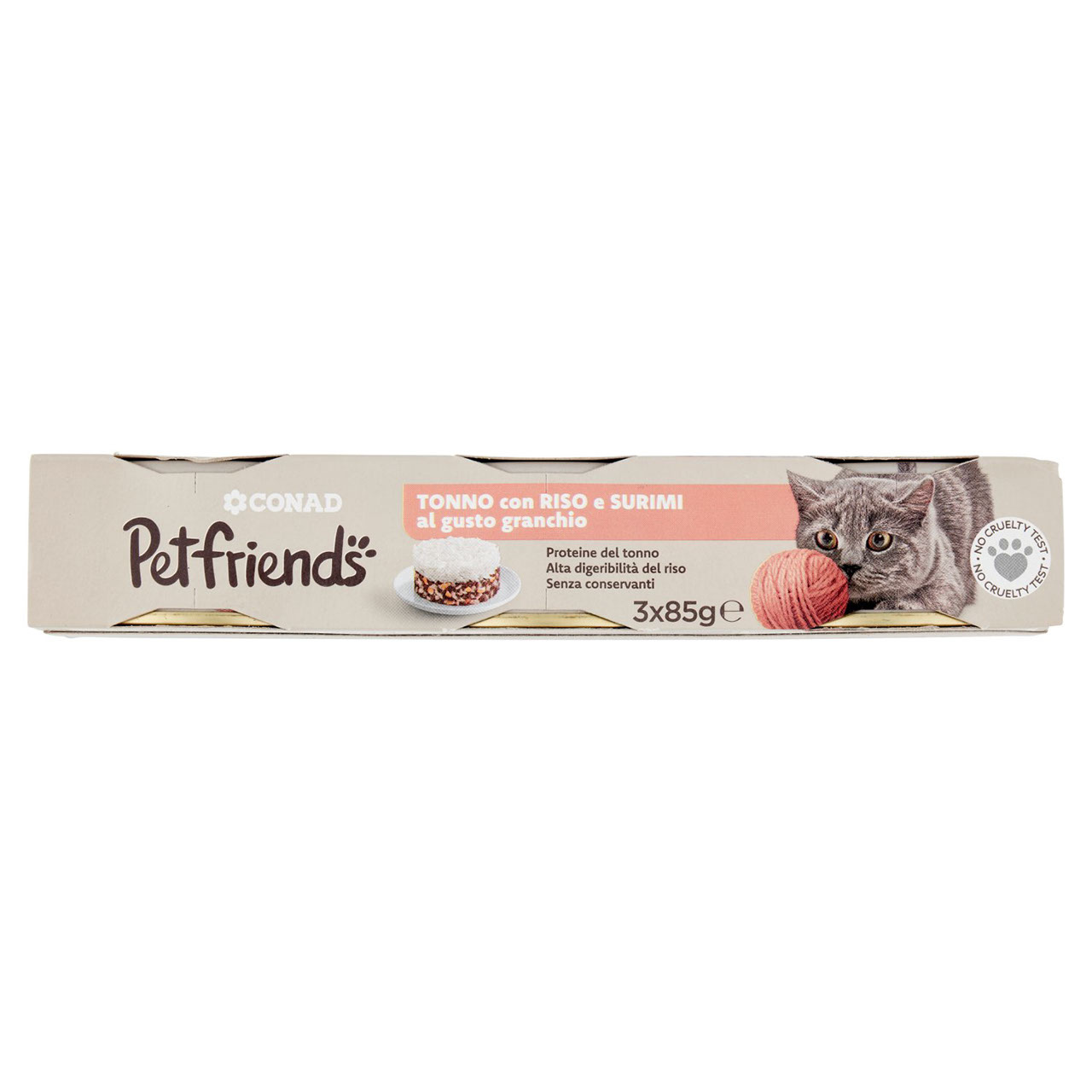 Petfriends Tonno, Riso e Surimi 3x85g Conad online