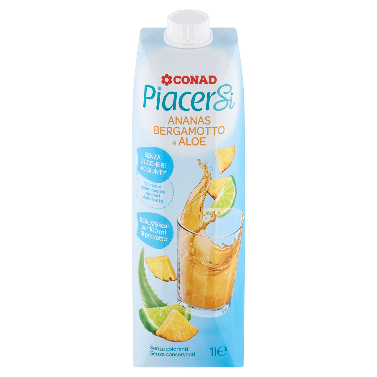 CONAD Piacersi Ananas Bergamotto e Aloe 1 l