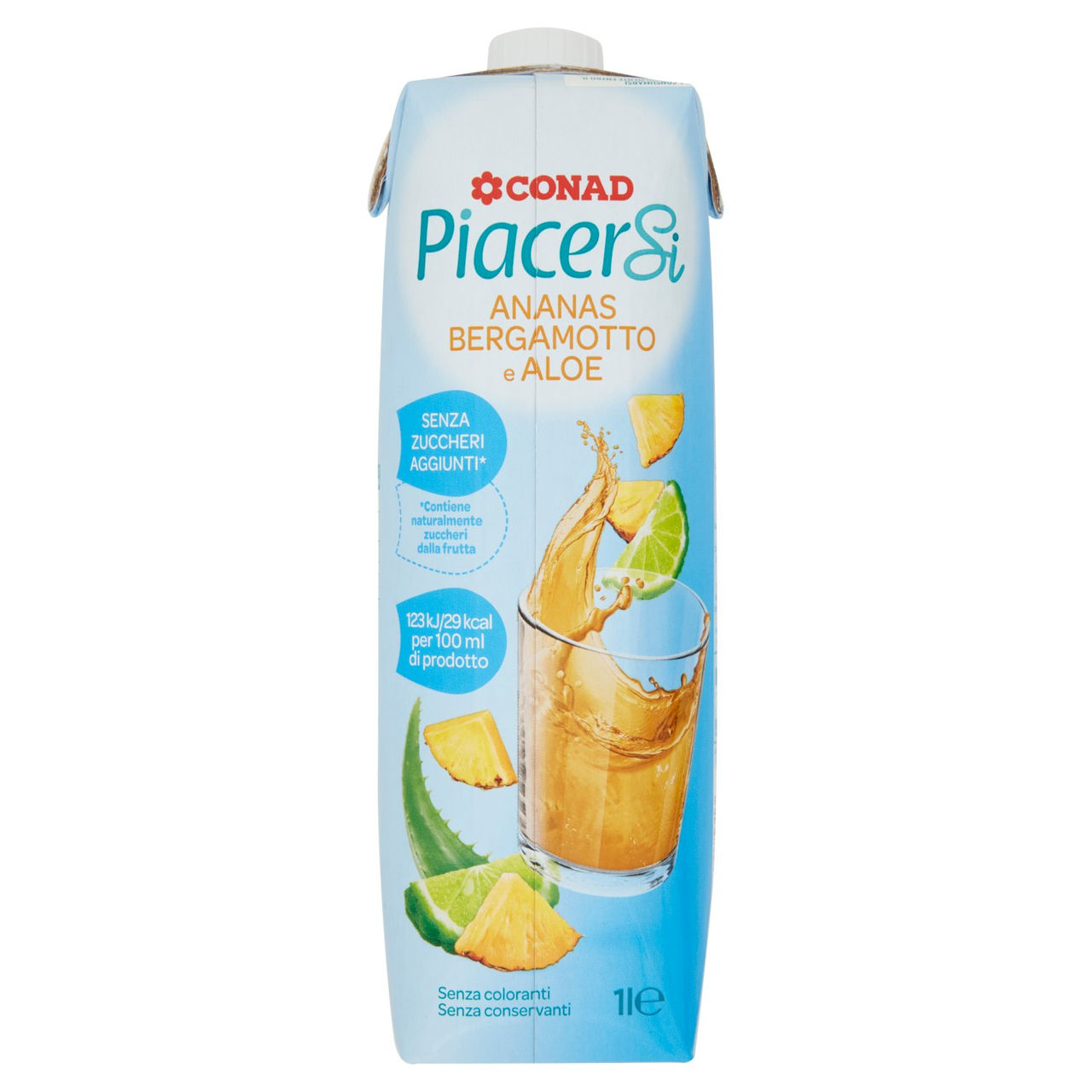 CONAD Piacersi Ananas Bergamotto e Aloe 1 l