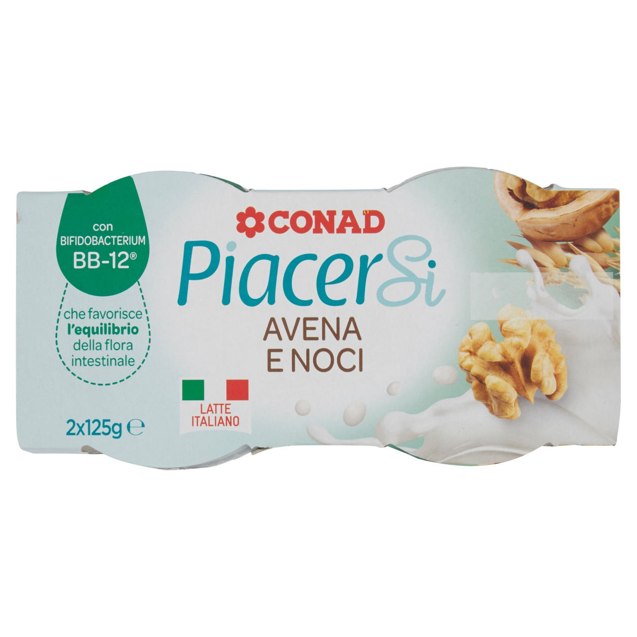 Piacersi Avena e Noci 2x125 g Conad vendita online