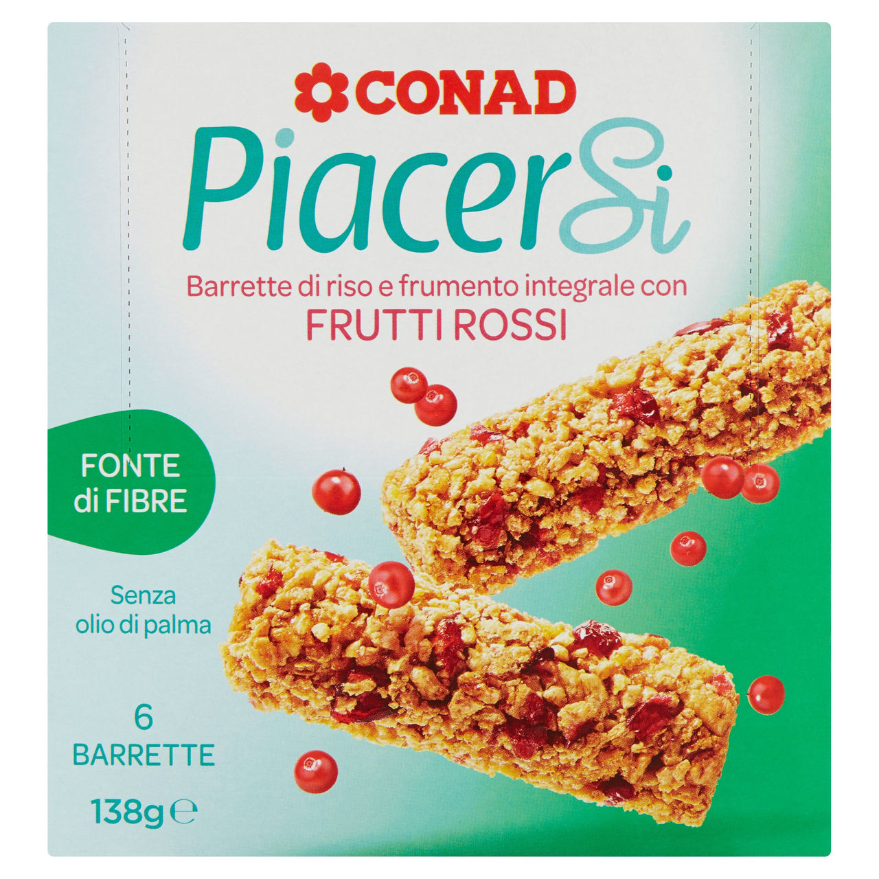 Barrette di Riso, Frumento integrale, Frutti Rossi